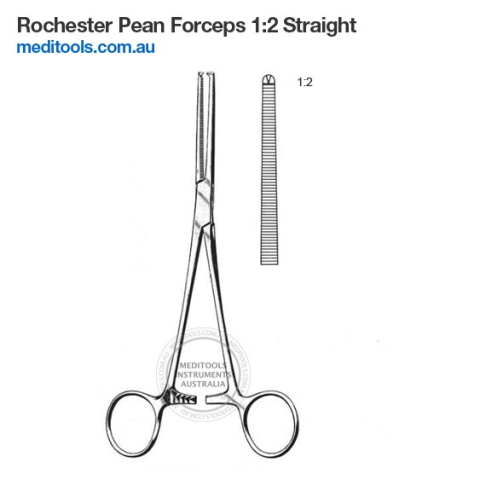 Rochester Pean Forceps 1:2 Straight