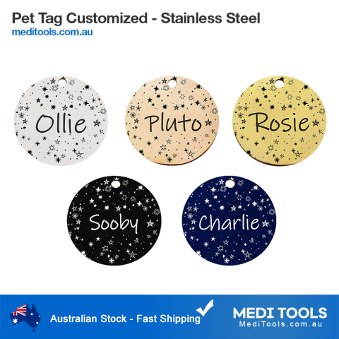 Custom, Dog Tags, Slide on, Dog ID tag, small dog ID tag