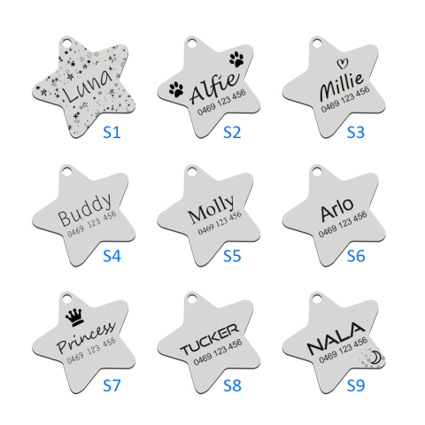 Custom, Dog Tags, Slide on, Dog ID tag, small dog ID tag