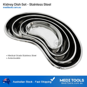 Kidney Dish Set - Stainless Steel