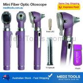 Mini Otoscope Purple Fibre Optic