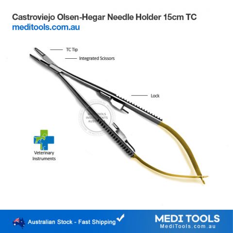 Castroviejo Needle Holder 14cm TC