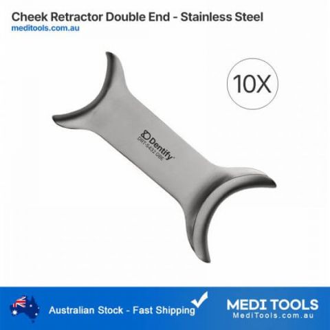 Cheek Retractor Double End - Stainless Steel - 10X Bulk Buy