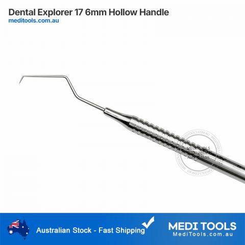 Dental Explorer 17 Single End 6mm Hollow Handle