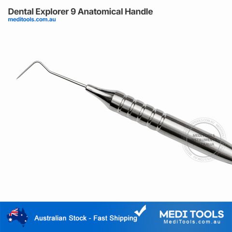 Dental Explorer 9 10mm Anatomical Handle