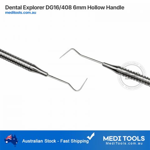Dental Explorer DG16/408 DE 6mm Hollow Handle
