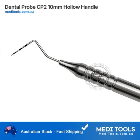 Periodontal Probe CP2 Stainless Steel 10mm Anatomical Handle