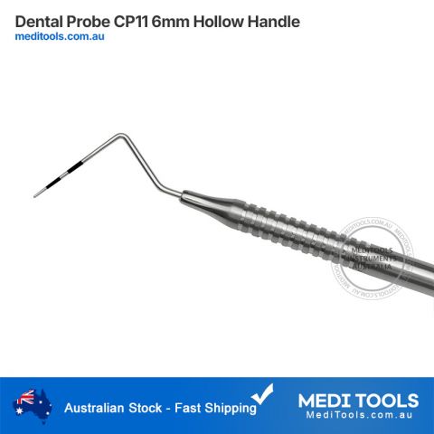 Marquis CP11 Periodontal Probe Stainless Steel 6mm Anatomical Handle