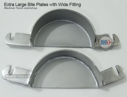 Equine Speculum Bite Plates with Wide Fitting