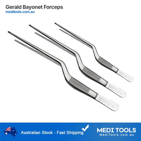 Gerald Bayonet Forceps Serrated