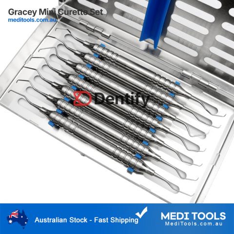 Gracey Mini Curettes Set with Sterilization Cassette
