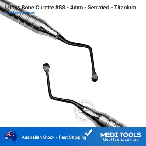Lucas Bone Curette #88 - 4mm - Serrated