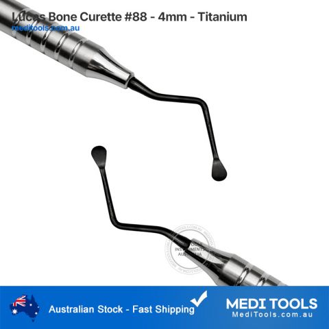 Lucas Bone Curette #88 - 4mm - Titanium