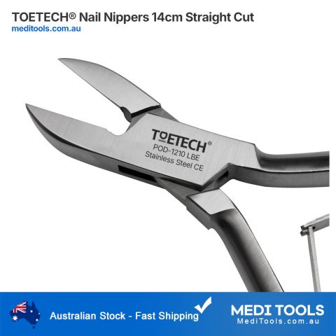 Nail Nippers Straight Cut 14.5cm with Back Lock