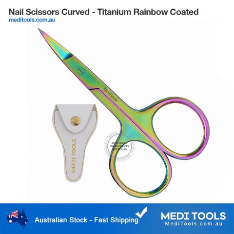 Nail Scissors Curved - Titanium