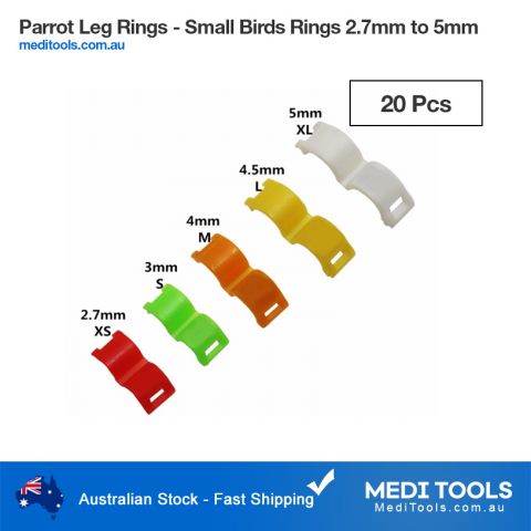 Birds Identification Leg Rings 7.5mm Aluminum