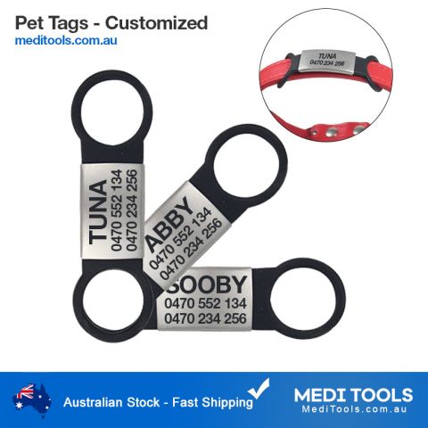 Custom, Dog Tags, Slide on, Dog ID tag, small dog ID tag