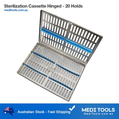 Sterilization Cassette 20 Holds Hinged
