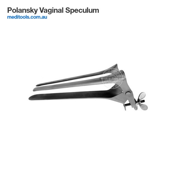DDP POLANSKY VETERINARY SPECULUM RANCH EQUINE INSTRUMENTS 27 CM 2 UP & 1 DOWN BLADES 