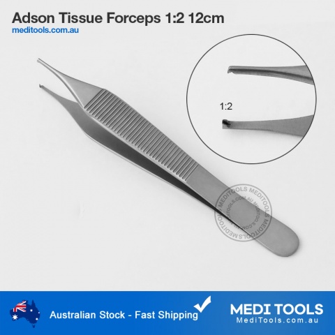 Adson Micro Tissue Forceps 1:2 12cm
