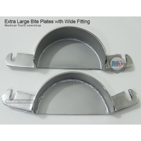 Equine Speculum Bite Plates with Wide Fitting